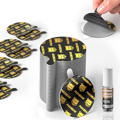 PHIXBEAR Extreme Mounting Tape with Easy-Peel Tabs, 1.57" Round Double Sided Tape Heavy Duty, 30 Pack with Adhesion Primer, Heat Resistant for Car Home and Office, No Residue