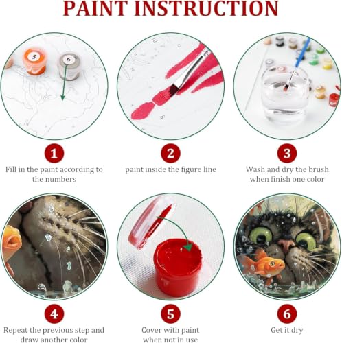 WUDWL Paint by Numbers Kit for Adults Beginner, with Framed - color: YH04252