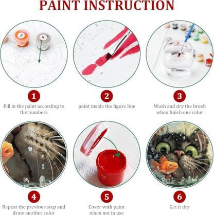 WUDWL Paint by Numbers Kit for Adults Beginner, with Framed - color: YH04252