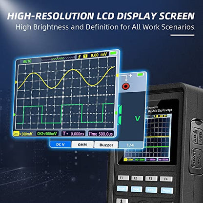 Hantek 2C72 Handheld Oscilloscope 70MHz 2CH with Digital Multimeter - style: 70MHz 2CH+DMM