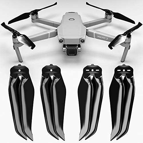 Master Airscrew Stealth Propellers for DJI Mavic 2 Pro/Zoom/Enterprise - Black, 4 pcs - color: Black Stealth
