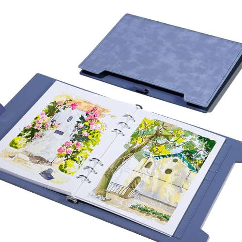 Lightwish Watercolor Sketchbook,100% Cotton 300gsm/140lb Cold Press - color: Hard Shell Blue