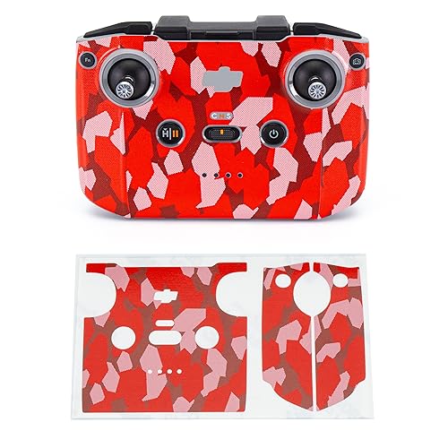 WRAPGRADE Skin Stickers Compatible with DJI RC-N2/N3 (Super RED DOT CAMO) - color: SUPER RED DOT CAMO