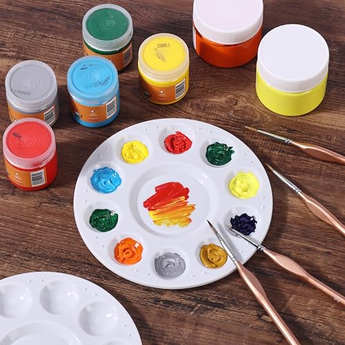 Mr. Pen- Bulk Round Paint Tray Palettes, 48 Pack - size: 48 Pack