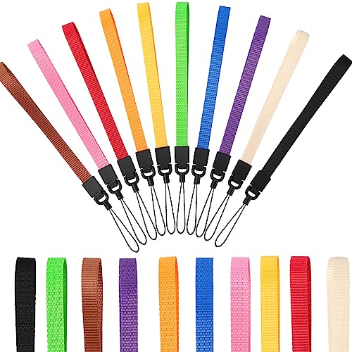 YOUOWO Wrist Lanyards 10Pcs Colorful Hand Strap (10 Colors - Combination 1) - color: 10 Colors - Combination 1
