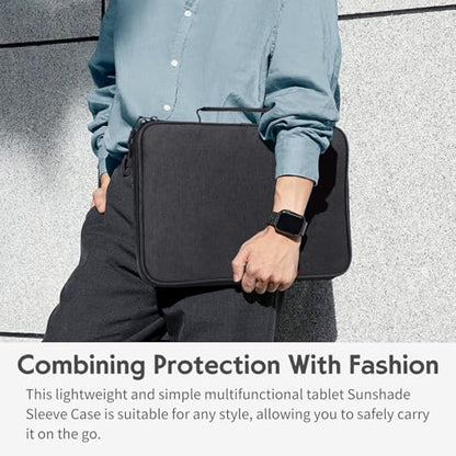 iPad Sun Shade Tablet Sleeve Case for 9-11 inch, iPad Sun Glare Shield - size: 9-11in