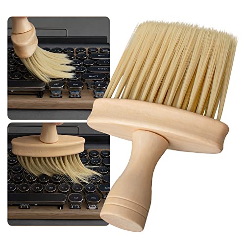 Keyboard Cleaning Brush Wooden Anti-Static Brush for Small Spaces