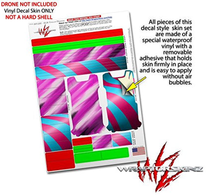 Skin Decal Wrap 2 Pack Compatible with DJI Ryze Tello Paint Blend Hot Pink Drone NOT Included
