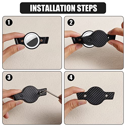 Black Hidden Bicycle Bike Mount GPS Tracker Tag Holder for Apple Airtag