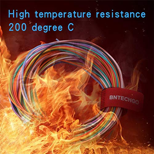 BNTECHGO 26 AWG Silicone Wire Kit 10 Color Each 5ft Stranded Tinned Copper - size: 10 colors each 5ft, style: 26 silicone wire