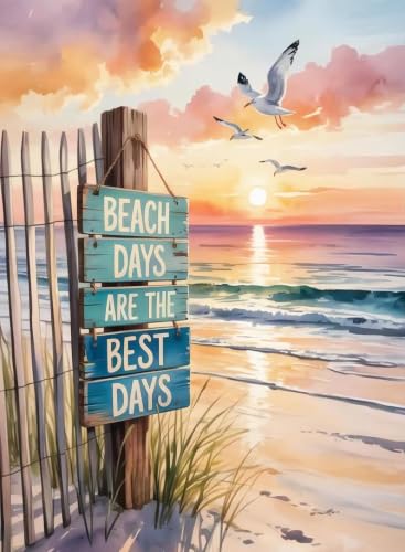 Beach scenery Diamond Art Kits for Adult Diamond Painting Kit for Beginner - color: DP04463