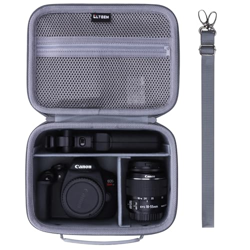 Small Camera Case Bag for Canon EOS Rebel T7/R50//R100 DSLR Camera Gray - color: Gray, size: Small