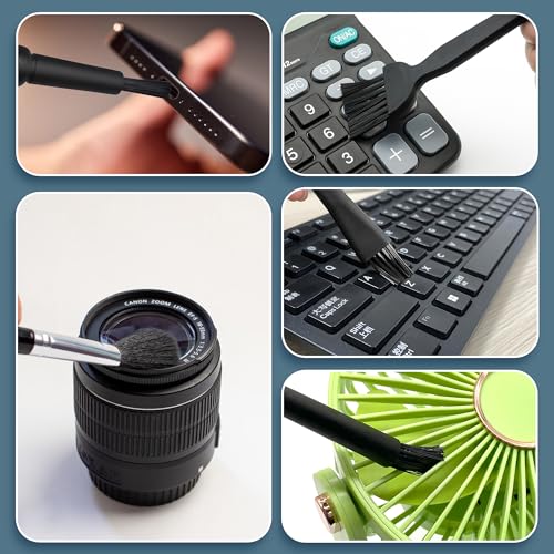 5 PCS Mini Keyboard Brushes, Anti-Static Brush for Small Spaces