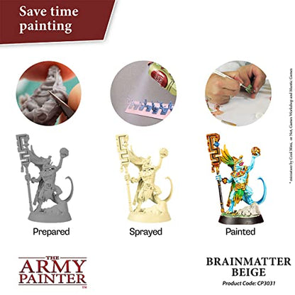 The Army Painter, Colour Primer Brainmatter Beige, 400 ml acrylic spray - color: Brainmatter Beige