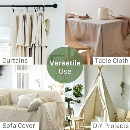 4Pk Recycled Cotton All Purpose Canvas Tarp Cover Painter Drop Cloth-9x12ft - size: Pack of 4 - 9X12