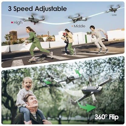 WF20 1080P FPV Camera Foldable Brushless Drone Great Value for Beginners - style: fpv drone