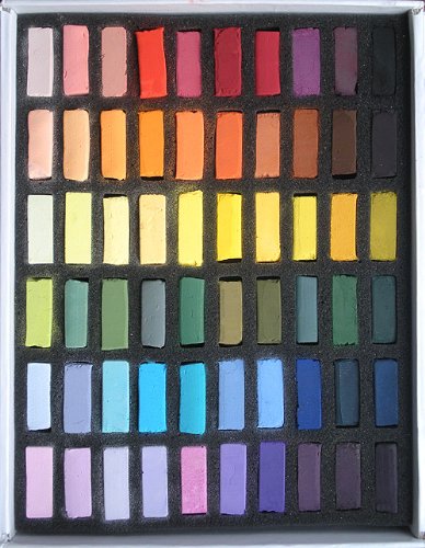 Great American Artworks Pastels- Set of 60 Half Sticks- "On The Terrace"