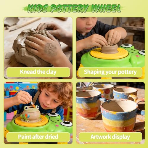 Pottery Wheel for Kids Complete Pottery Painting Kit Arts & Crafts for Kids