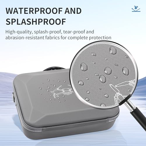 Hard Carrying Case for Dji Mini 4 Pro (with RC2 Controller), Waterproof PU Portable Travel Shoulder Bag and Handbag 2 in 1