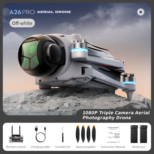 GPS Drone with 4K UHD Camera for Adults, Airdrop Drones, Obstacle Avoidance, One-Key Payload Drop Delivery Function, 4.5 Inch Screen Remote Controller, Foldable FPV Quadcopter with Auto Return, Long Flight Time, Ideal for Outdoor Shooting Camping Fishing