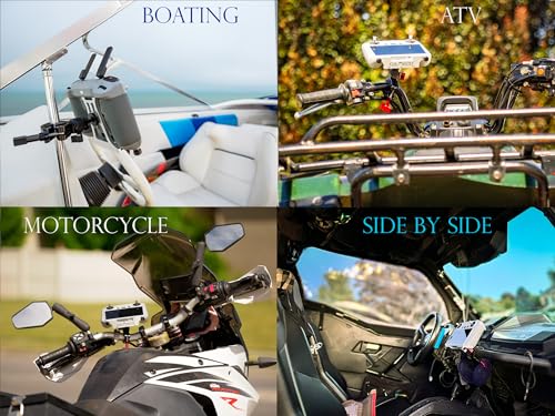 Bike Mount for DJI RC 2 Controller (not for RC or RC Pro) for Mini 4 or 5 Pro and Air 3/3S Bicycle, Boat, Motorcycle, ATV, UTV, Tripod and Bike Handlebar Mount 360° Rotation 1/4-20 Ball with Locking Clamp - RC2PAK2