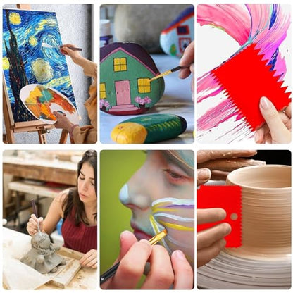 EEEKit Palette Knife Set: 23PCS Painting Tools for Oil Canvas/Watercolor/Acrylic