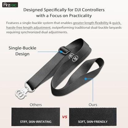 Arzroic Lanyard Neck Strap for DJI RC/RC 2/RC Pro, Mini 5/4/3 Pro, Flip, Air 3S/3 and Mavic 4 Pro Remote Controller Accessories