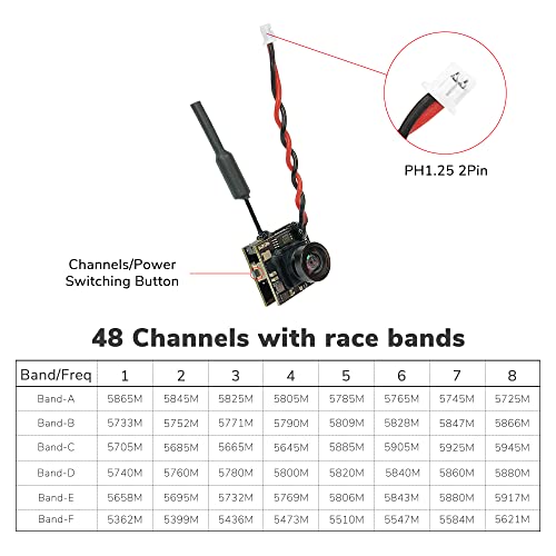 Radiolink 5.8GHz 800TVL 200mW FPV Camera for RC8X FPV Display