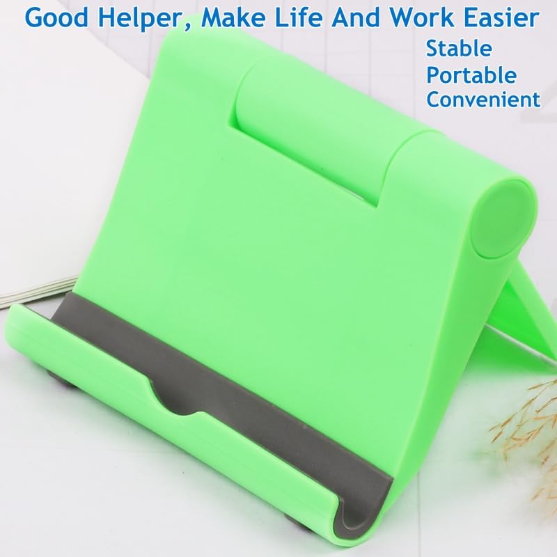 Cell Phone Stand, Desktop Holder for Smartphones, Phones & Tablets - color: Green