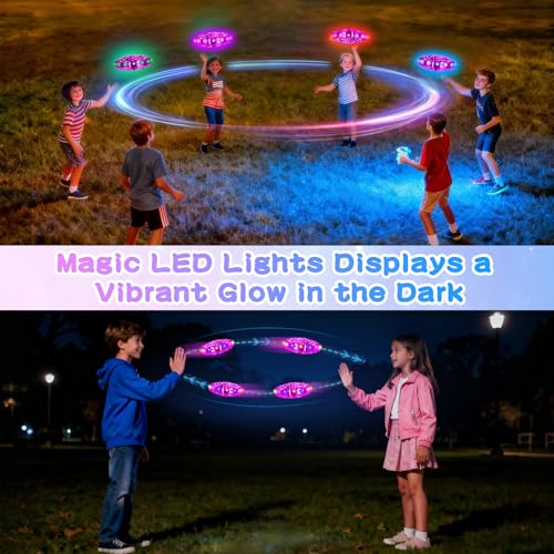 Vantexi Drone for Kids, 2026 Upgrade Hover Boomerang Drone with LED Purple