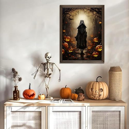 Halloween Witch Diamond Art Kits for Adults,Dark Forest Diamond Painting - color: DP03688
