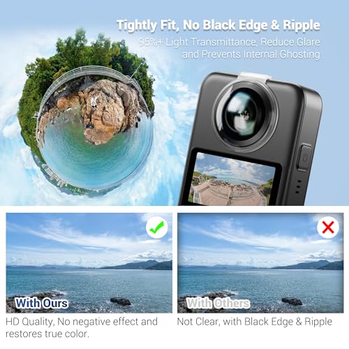 JJC Osmo 360 Lens Protector Dual Lens Guards for DJI Osmo 360 - color: 1 Pack