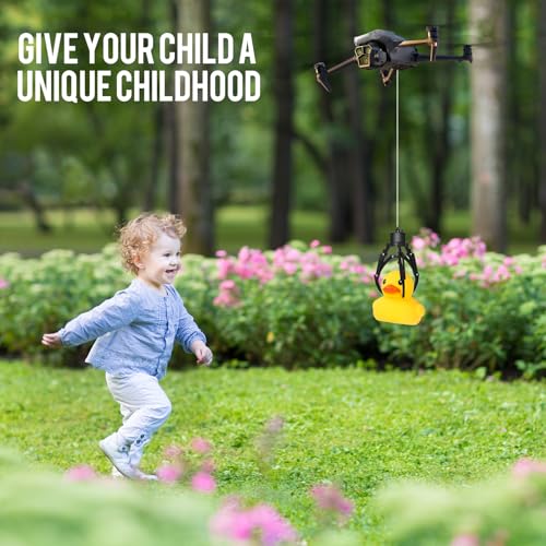 Drone Mantis Claw Hook Gripper Grasp & Airdrop System - 360° Pinpoint Delivery Kit Smart Payload Carrier for D JI Mini 4 Pro/4/3/2, Air 3/2/2S & Mavic Series - Rescue/Fishing/Targeted Delivery Solutions (Airdrop Unit Only, Drone Not Included)
