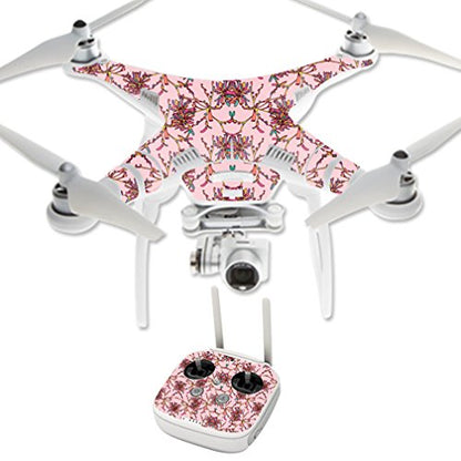 MightySkins Skin Compatible with DJI Phantom 3 Professional Quadcopter Drone wrap Cover Sticker Skins Flower Crown