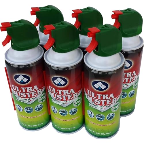 Ultra Duster Compressed Air Cleaner for Electronics, 10 oz., 6-Pack - style: 6 Pack