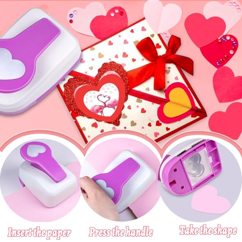 Heart Shaped Hole Punch, 2 inch Heart Punches for Paper Crafts - style: Heart