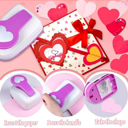 Heart Shaped Hole Punch, 2 inch Heart Punches for Paper Crafts - style: Heart