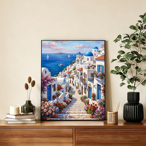 AUKELHJ Paint by Numbers Kit for Adults Beginner, Landscape, 16x20 inch - color: 08-Landscape