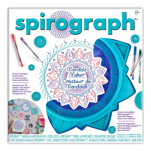 Spirograph Mandala Maker - The Easy Way to Make Countless Amazing Mandala Designs - Design Mandala Art - Ages 8+ - style: Mandala Maker