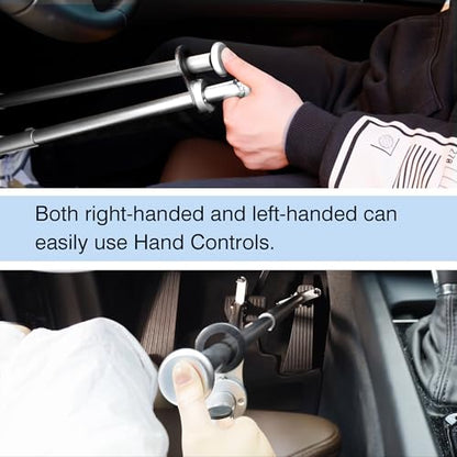 Handicap Driving Controls for Disabled Drivers and Car Pedal Assist - color: Sliver