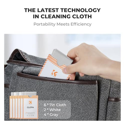 K&F CONCEPT Microfiber Lens Cleaning Cloth X6,Glasses Cleaning,High Density