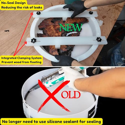 Resin Mold Large No Seal Round Deep -Kalinta 24inch Reusable Epoxy Round Molds for Resin Clock, Serving Tray Board, End Table，Floral Preservation Bouquet - size: 24" (No Seal)