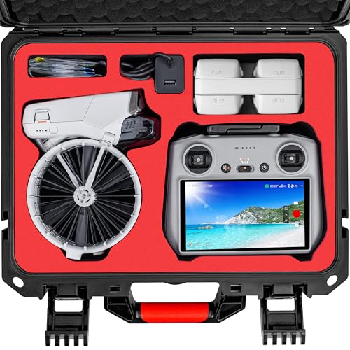 STARTRC PHOTO Portable Hard Waterproof Case for DJI Flip Fly More Combo,Stores 7 Batteries,RC 2/RC-N3 Remote Control,Charging Hub,65W Charger,FLip Drone and Other Accessories