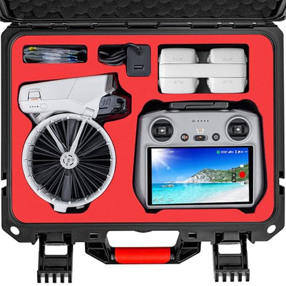 STARTRC PHOTO Portable Hard Waterproof Case for DJI Flip Fly More Combo,Stores 7 Batteries,RC 2/RC-N3 Remote Control,Charging Hub,65W Charger,FLip Drone and Other Accessories