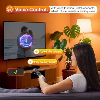 V3 Pro Voice Remote Control Replacement Compatible for vSeeBox V1/V2,V3/V2/V1/V5 Pro,V6/V3 Plus,Max/Elite/Max Intelligent Bluetooth Voice Remote Control