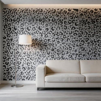 TIAMECH A4 Reusable Leopard Cheetah Spots Stencil for Painting - style: Leopard Cheetah Spots