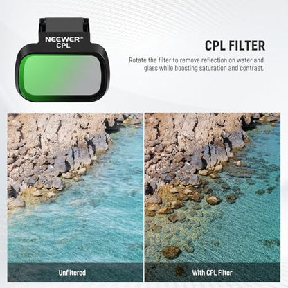 NEEWER ND Filter Set Compatible with DJI Mini 4K/2 SE/SE/2/Mavic Mini - size: Mini 4K, style: 3 Packs ND/CPL