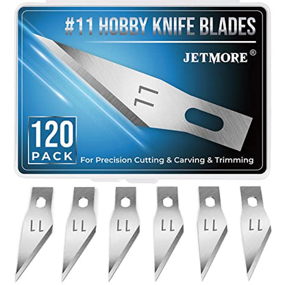 JETMORE 120 Pack Exacto Knife Blades 11, Hobby Knife Blades for Crafting - size: 120 Pack