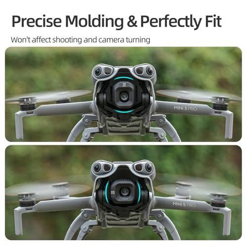 Lens Hood Protective Cover for DJI Mini 5 Por, Drone Accessories Gimbal Camera Cap Sun Shade