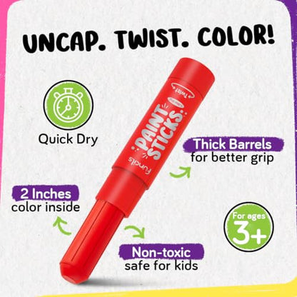 36 Washable Markers, Tempera Paint Sticks for Kids - Toddler Crayons 1-3 - color: 36 Thick